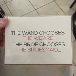 5 Harry Potter Themed Bridesmaid Proposal Cards